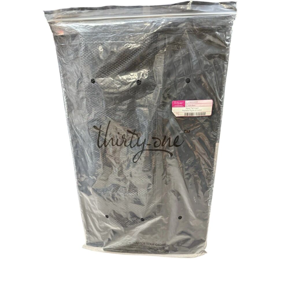 31 Thirty-One Thirty One Stand Tall Insert for Large Utility Tote Black NEW